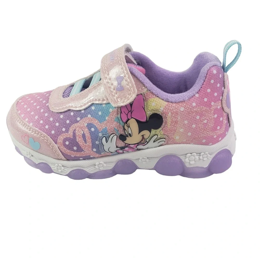 Disney Minnie Mouse Girls Light Up‎ Light Up Shoes Size 9 (17cms) New
